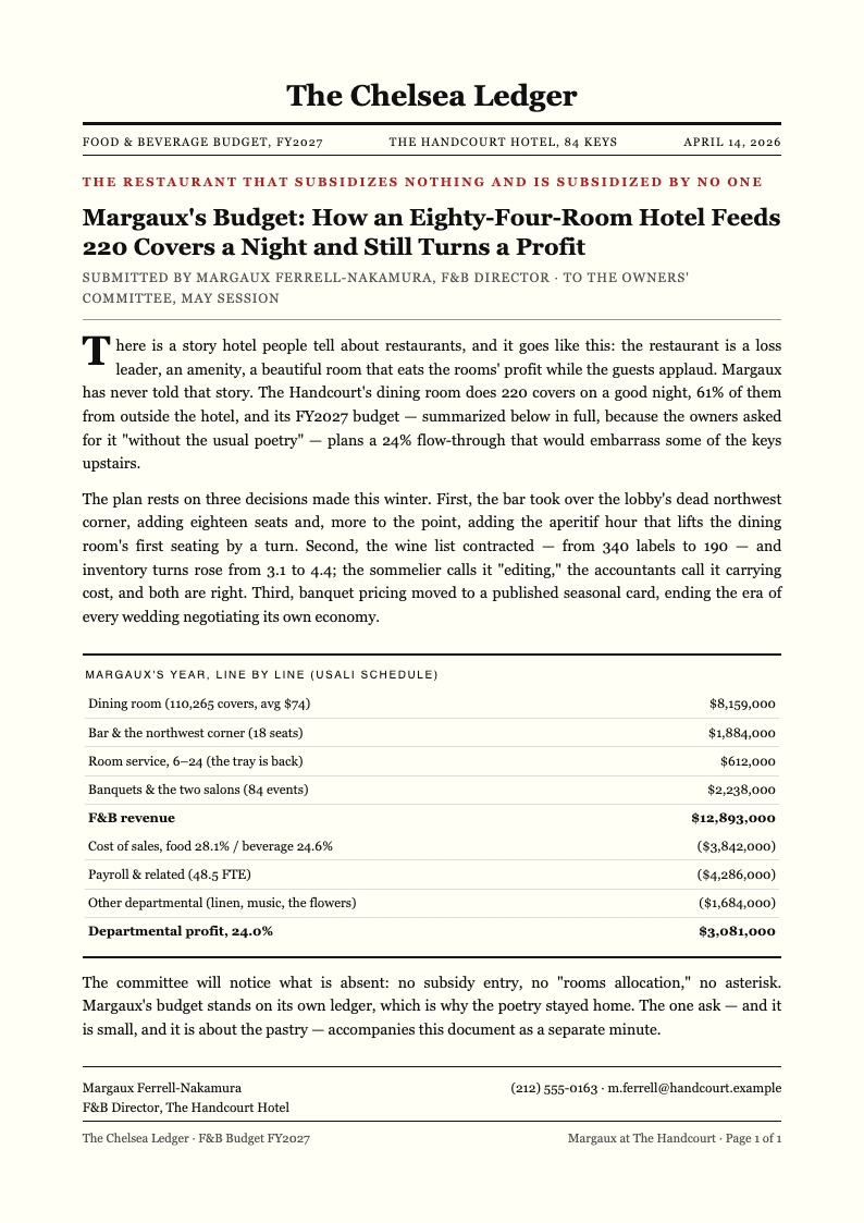 New York Editorial Hotel Budget